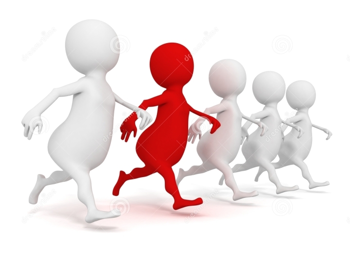 d-running-human-group-one-red-individual-leader-30935083